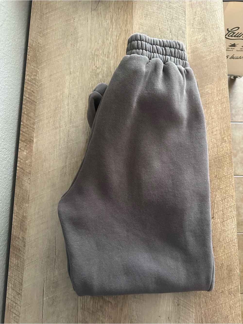 Women's Gray Cozy Elastic-Waist Joggers